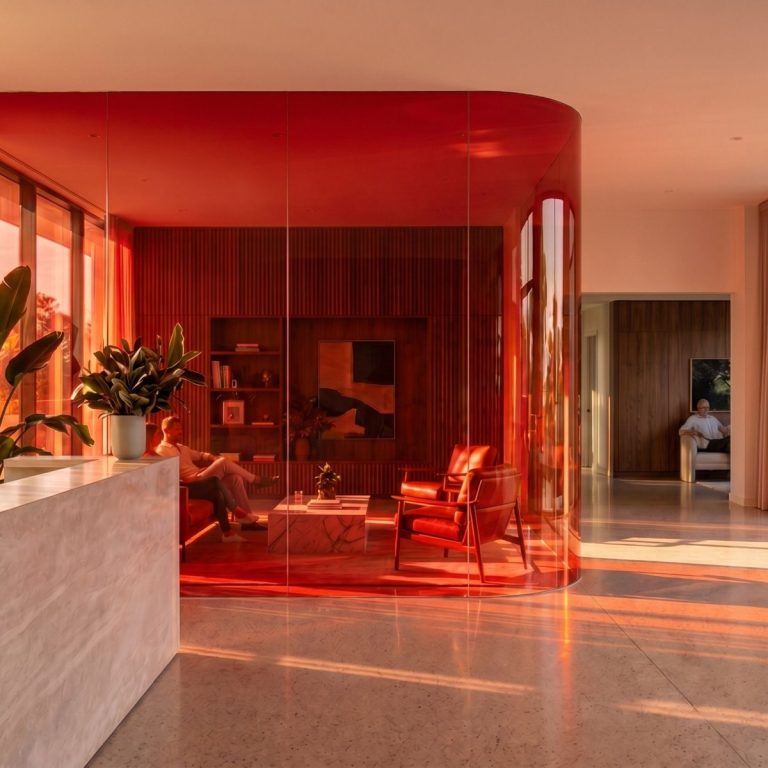 NebelDock Farbglas Erde 1 (ODF-FT-CG): Rot, transparent.