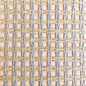 SkinDock Raffia Frost: Gewebestruktur, hellgrau-weiß, Oberfläche matt – Möbel- und Oberflächenfolierung FolienDock, Artikel SDF-RA07-INT